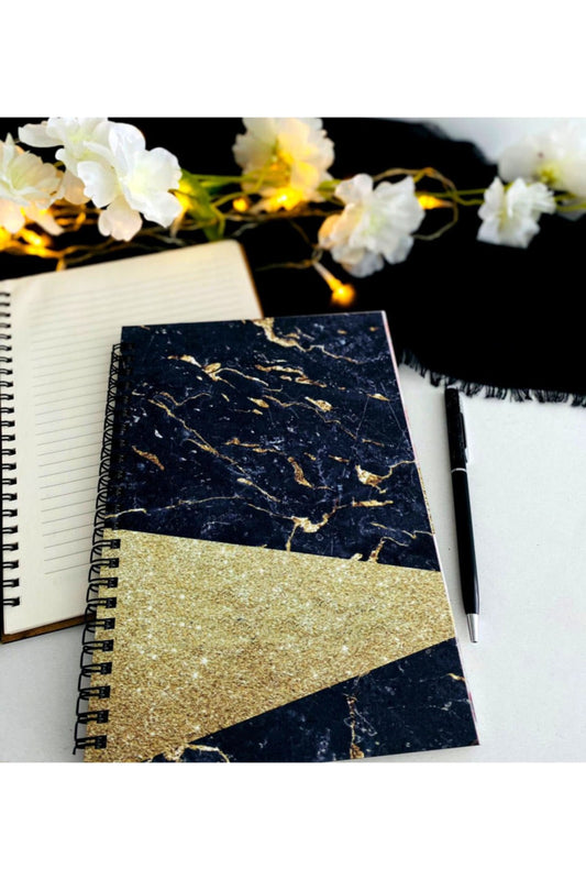 Siyah Gold Defter Kalem Seti