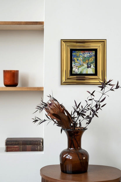 Van Gogh Çerçeveli Taş Tablo 20 cm