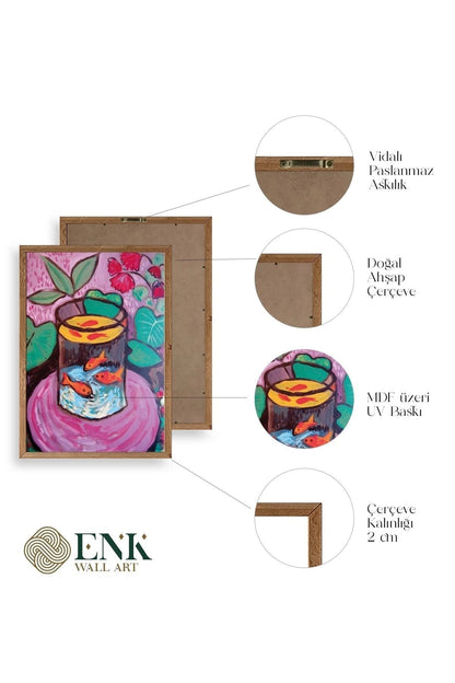 Matisse Ahşap Çerçeveli Tablo 17 x 23