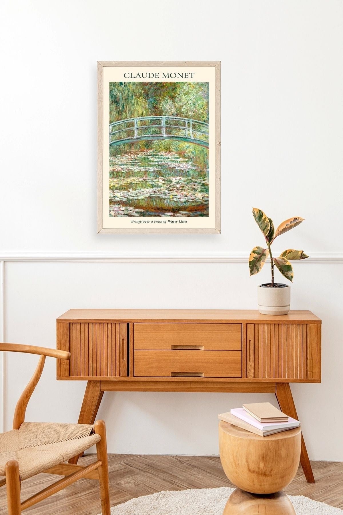 Claude Monet Ahşap Çerçeveli Tablo 23 x 30