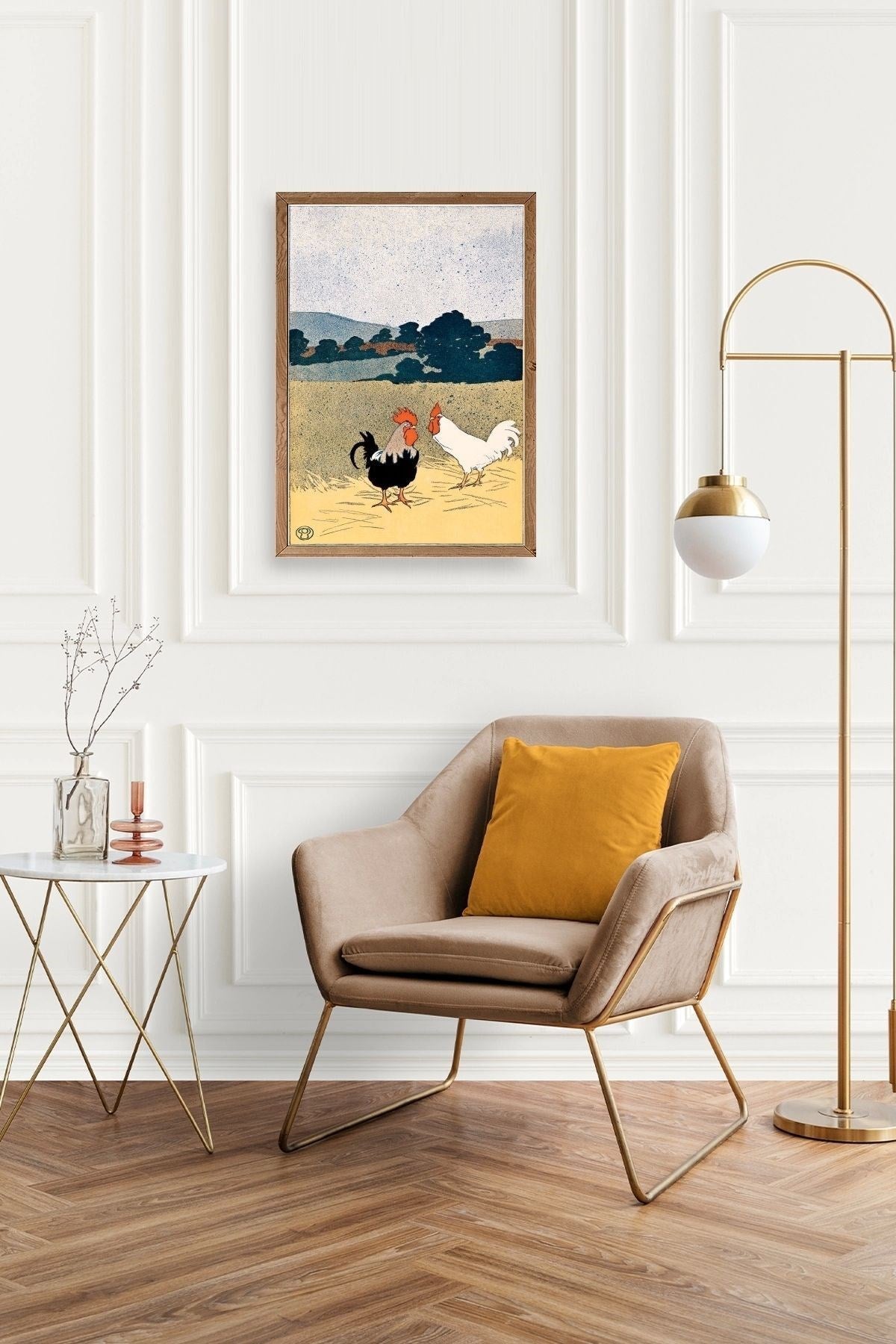 Edward Penfield Ahşap Çerçeveli Tablo 17 x 23