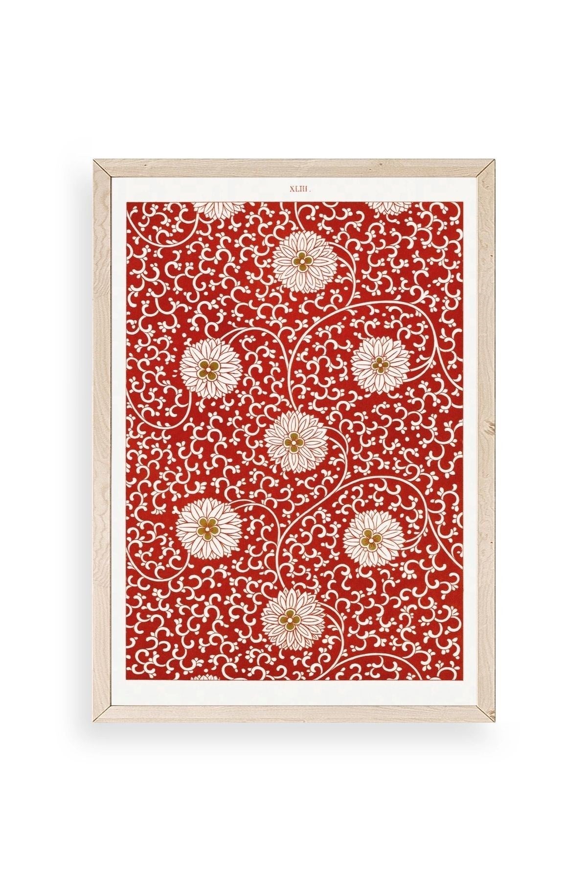 Çiçekler Ahşap Çerçeveli Tablo 23 x 30