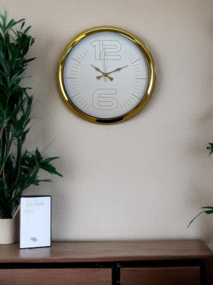 Zentime 40 Cm Gold Lüks Duvar Saati