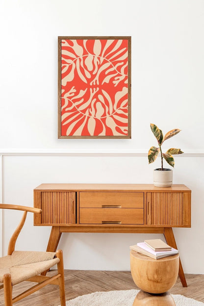 Modern Ahşap Çerçeveli Tablo 50 x 70