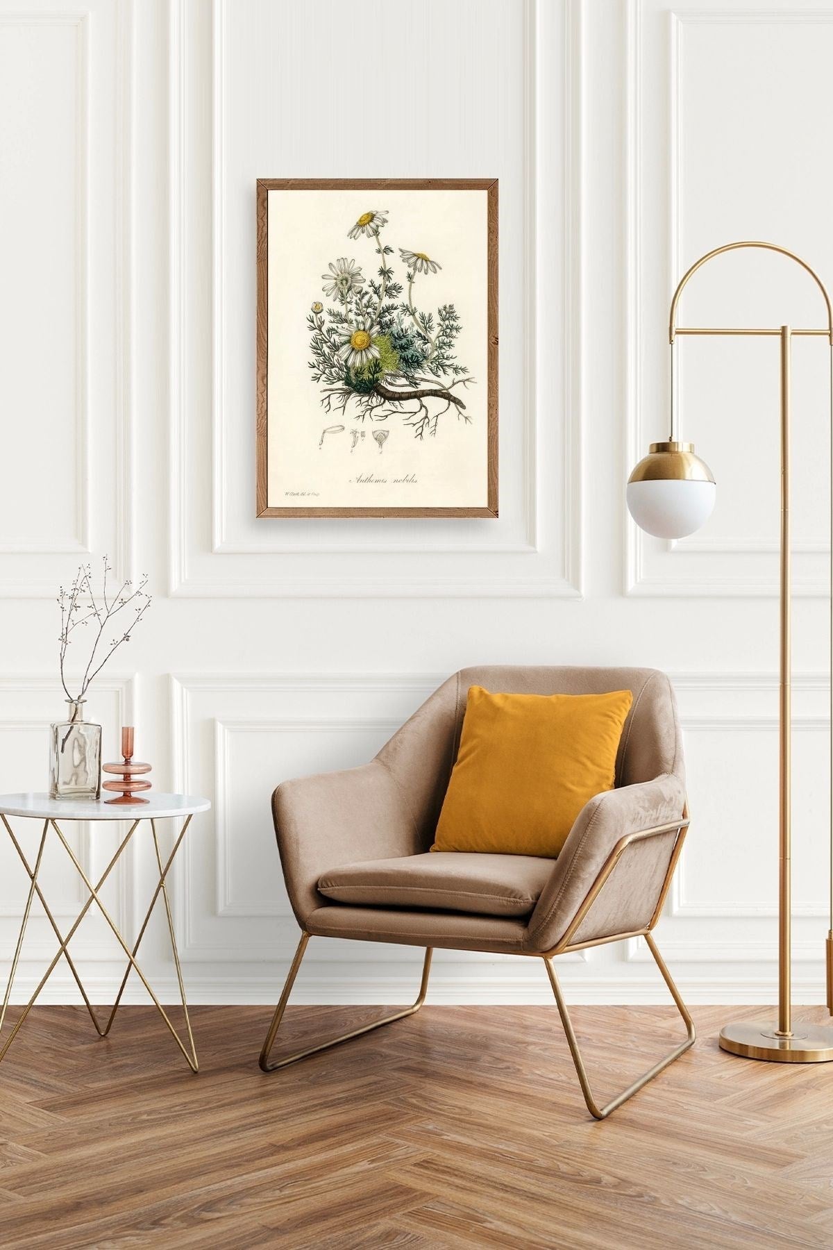 Papatya Ahşap Çerçeveli Tablo 17 x 23