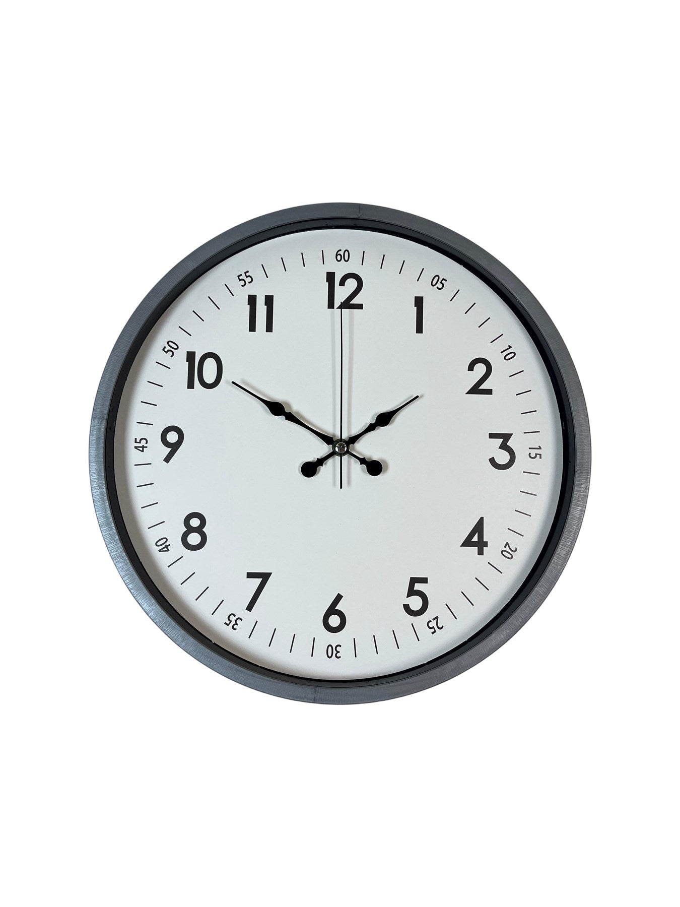 Zentime 36 Cm Gri Dekoratif Duvar Saati