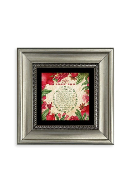 Bereket Duası Çerçeveli Taş Tablo 20 cm