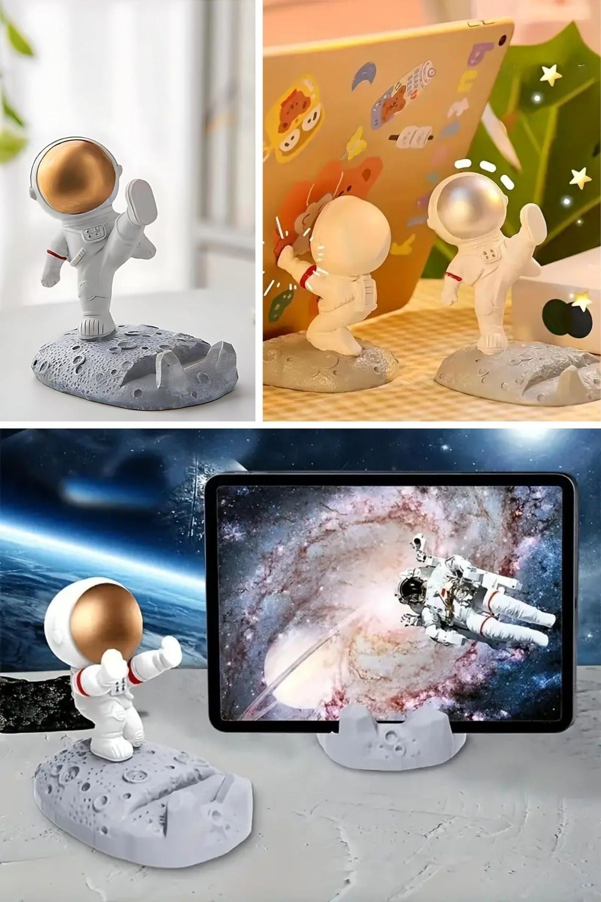 BUFFER® Mini Astronot Model Telefon ve Tablet Tutucu Standı