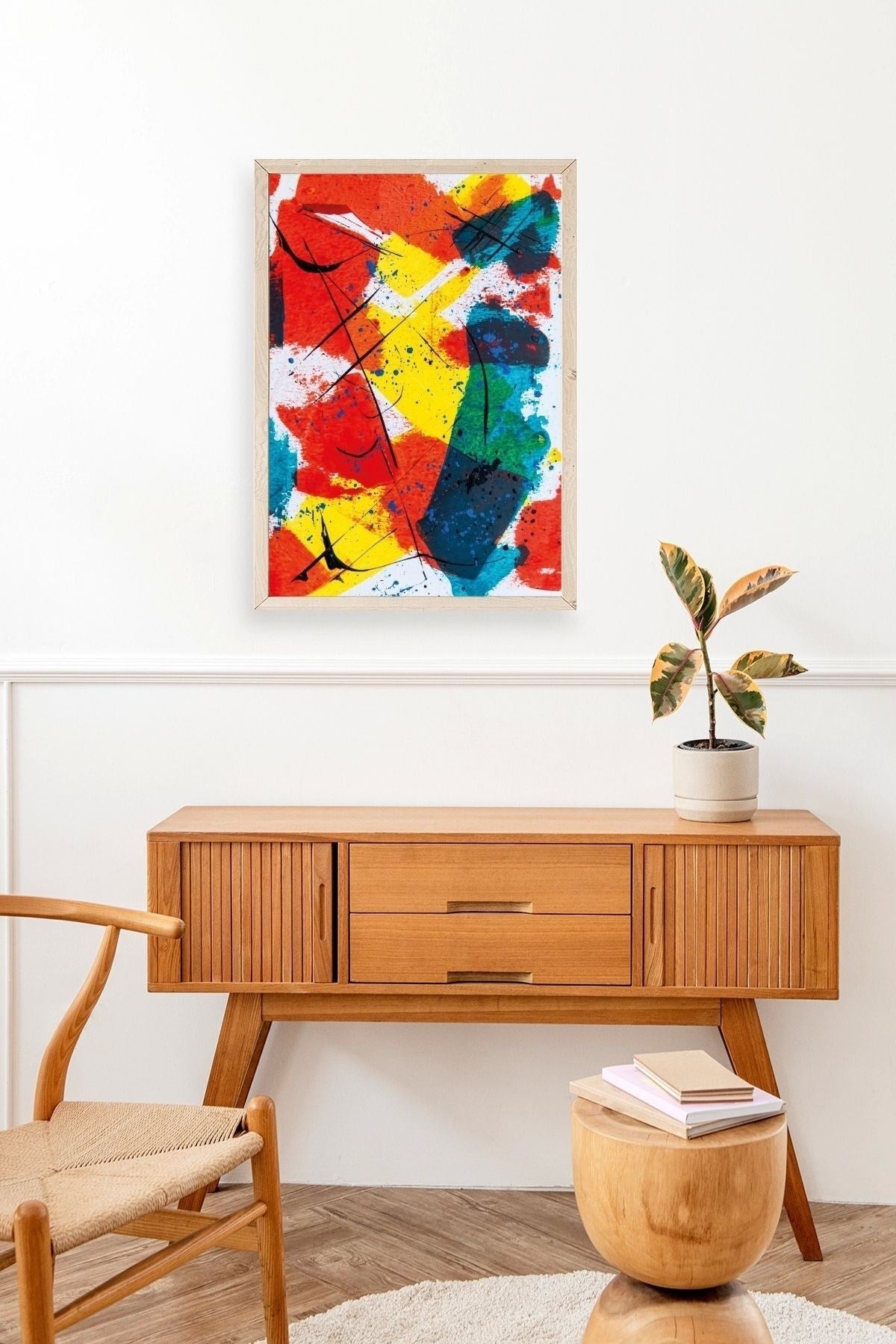 Mordern Ahşap Çerçeveli Tablo 17 x 23