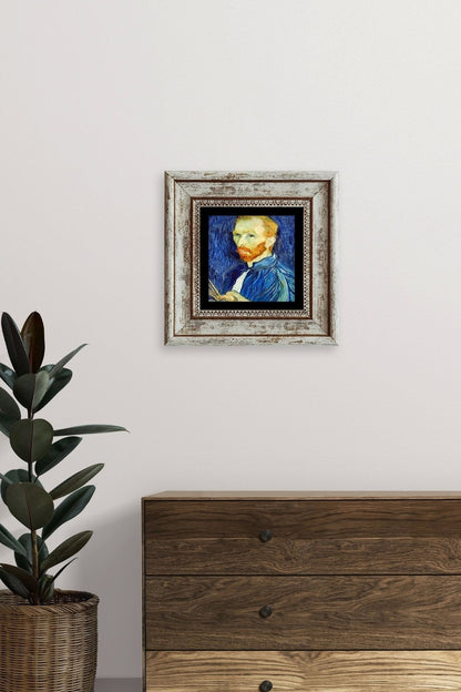 Van Gogh Çerçeveli Taş Tablo 20 cm