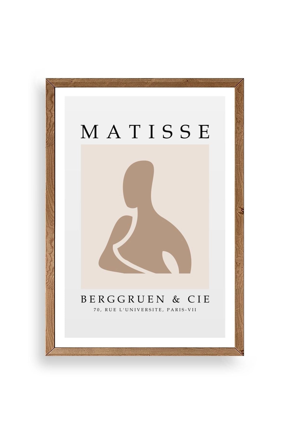 Modern Ahşap Çerçeveli Tablo 17 x 23