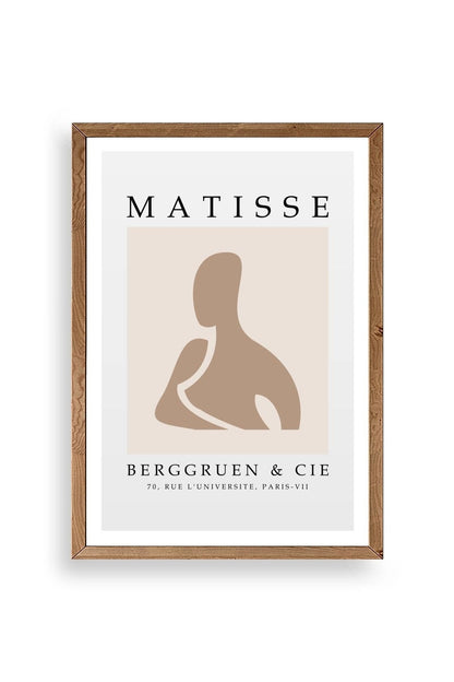 Modern Ahşap Çerçeveli Tablo 17 x 23