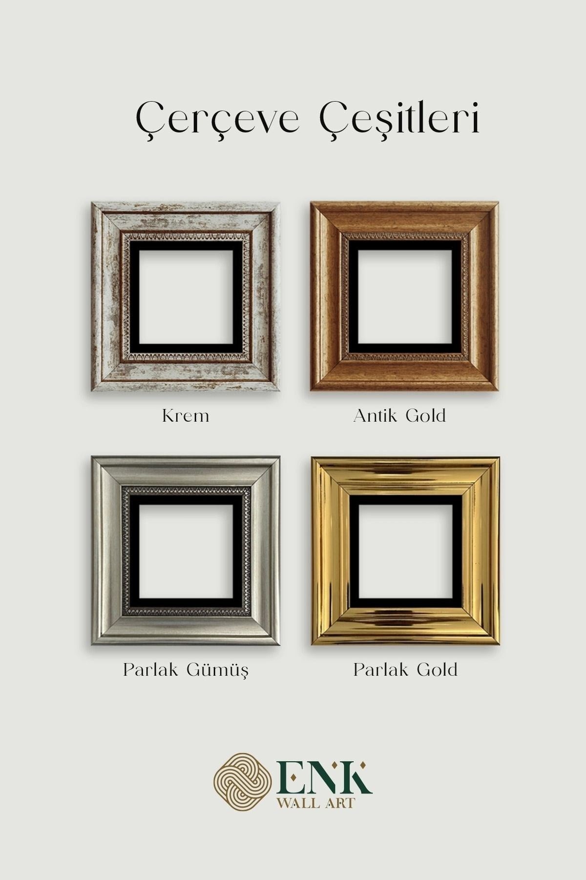 Van Gogh 4 lü Set Çerçeveli Taş Tablo 20 cm