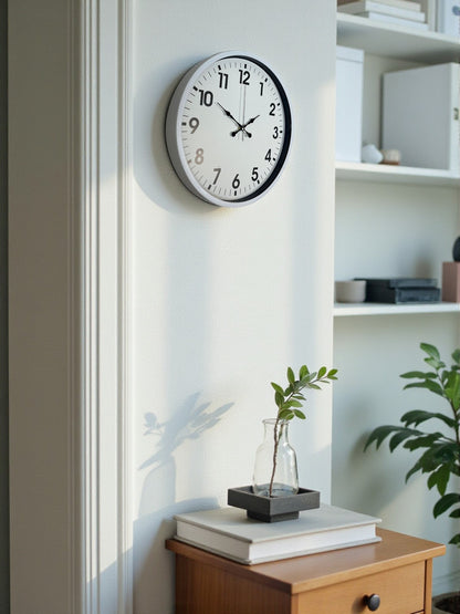 Zentime 36 Cm Beyaz Dekoratif Duvar Saati