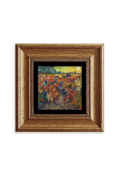 Van Gogh Çerçeveli Taş Tablo 20 cm