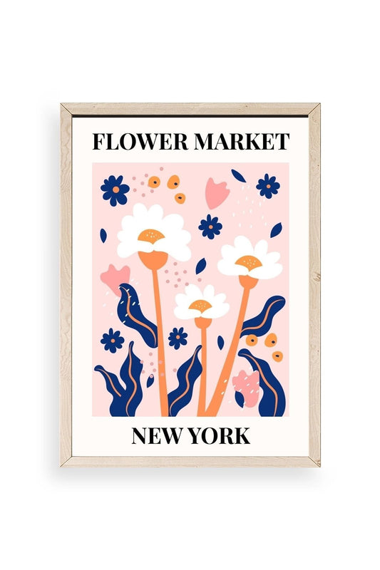 Çiçek Ahşap Çerçeveli Tablo 23 x 30