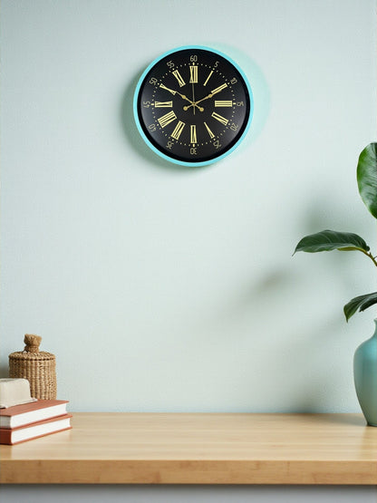 Zentime 36 Cm Turkuaz Dekoratif Duvar Saati