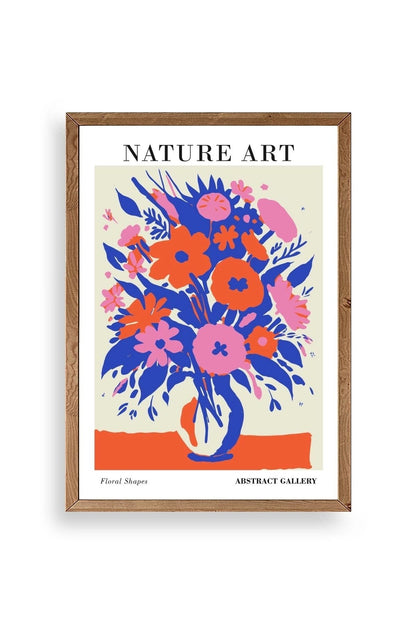 Çiçek Ahşap Çerçeveli Tablo 50 x 70