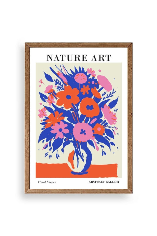 Çiçek Ahşap Çerçeveli Tablo 50 x 70