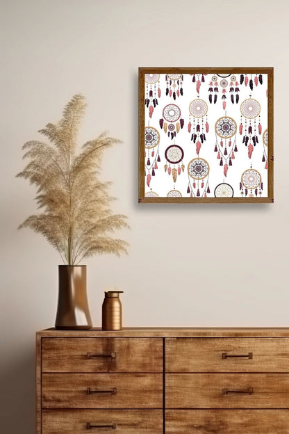 Rüya Kapanı Ahşap Çerçeveli Tablo 50 x 50