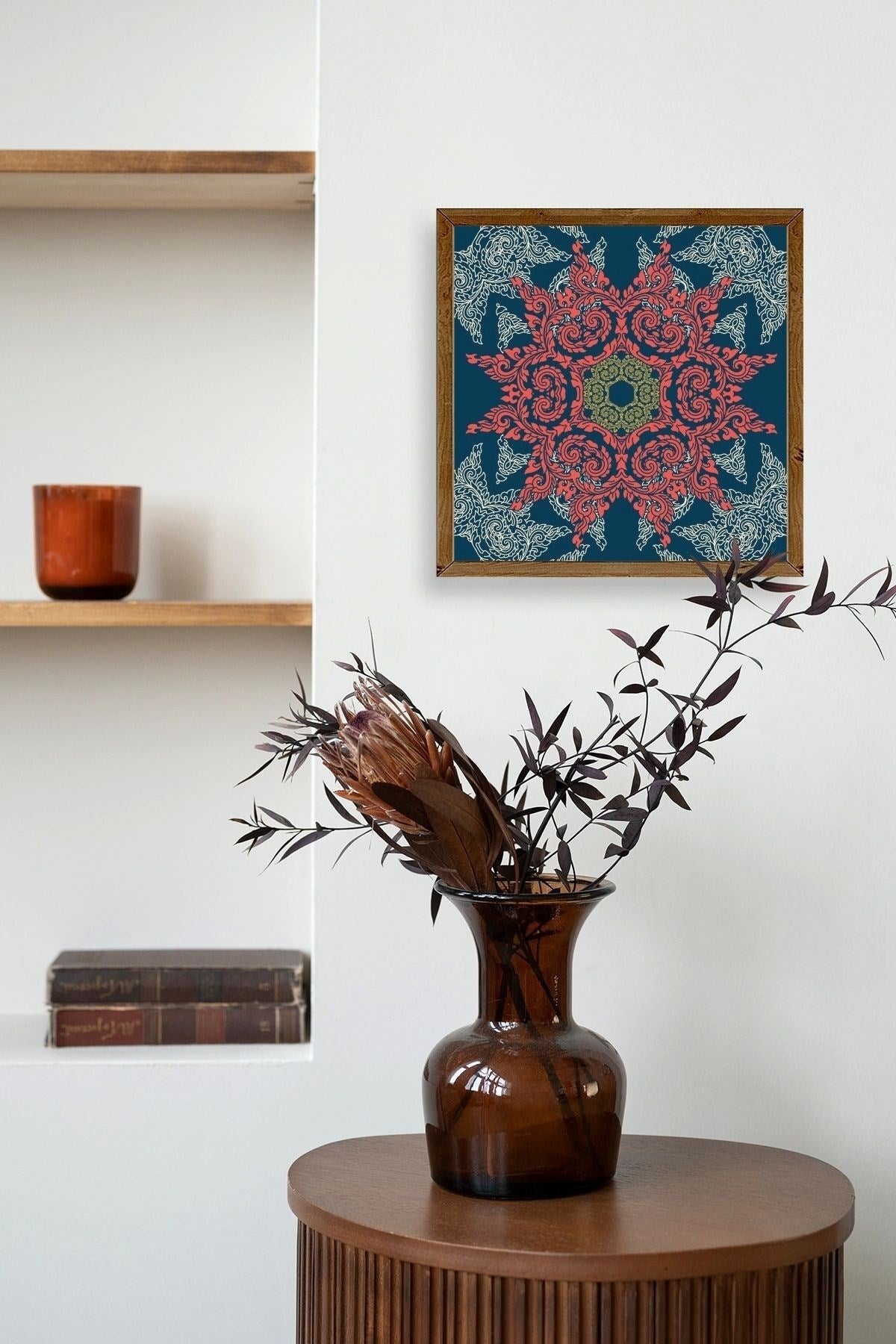 Motif Ahşap Çerçeveli Tablo 50 x 50