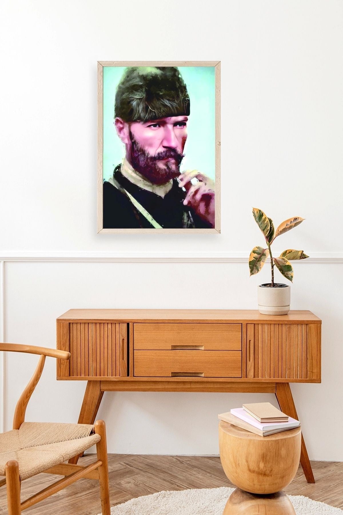 Atatürk Ahşap Çerçeveli Tablo 17 x 23