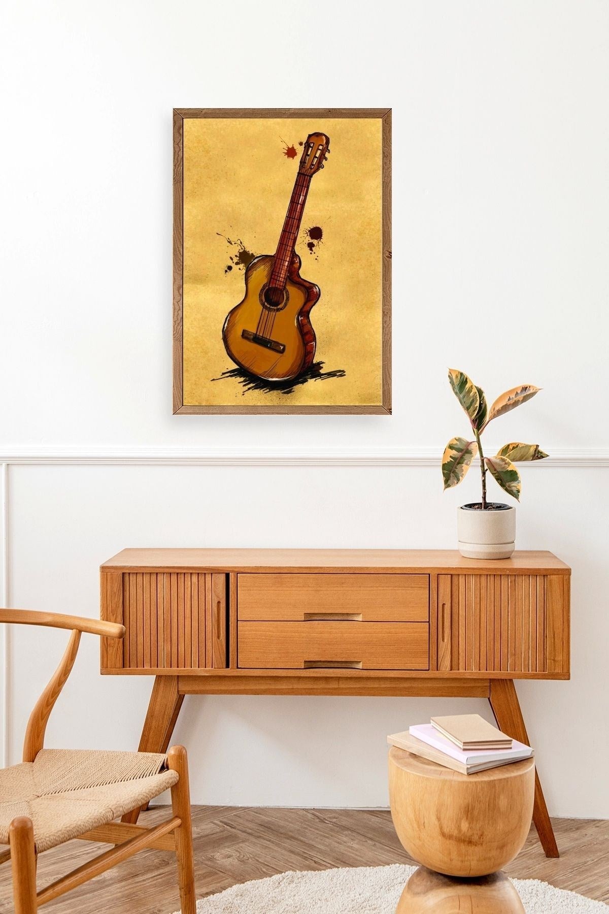 Keman Ahşap Çerçeveli Tablo 23 x 30