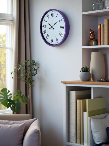 Zentime 36 Cm Mor Dekoratif Duvar Saati