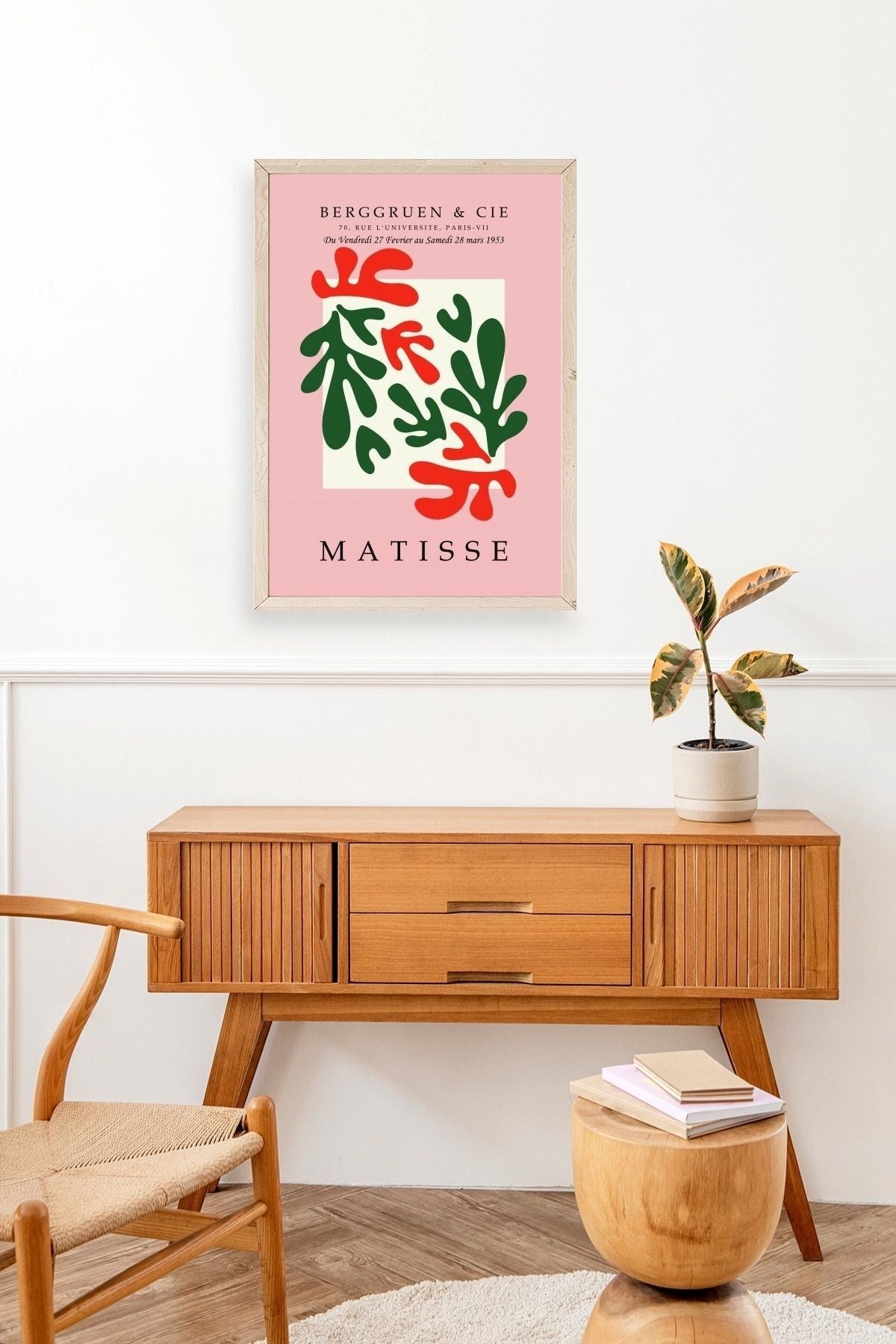 Modern Ahşap Çerçeveli Tablo 30 x 42