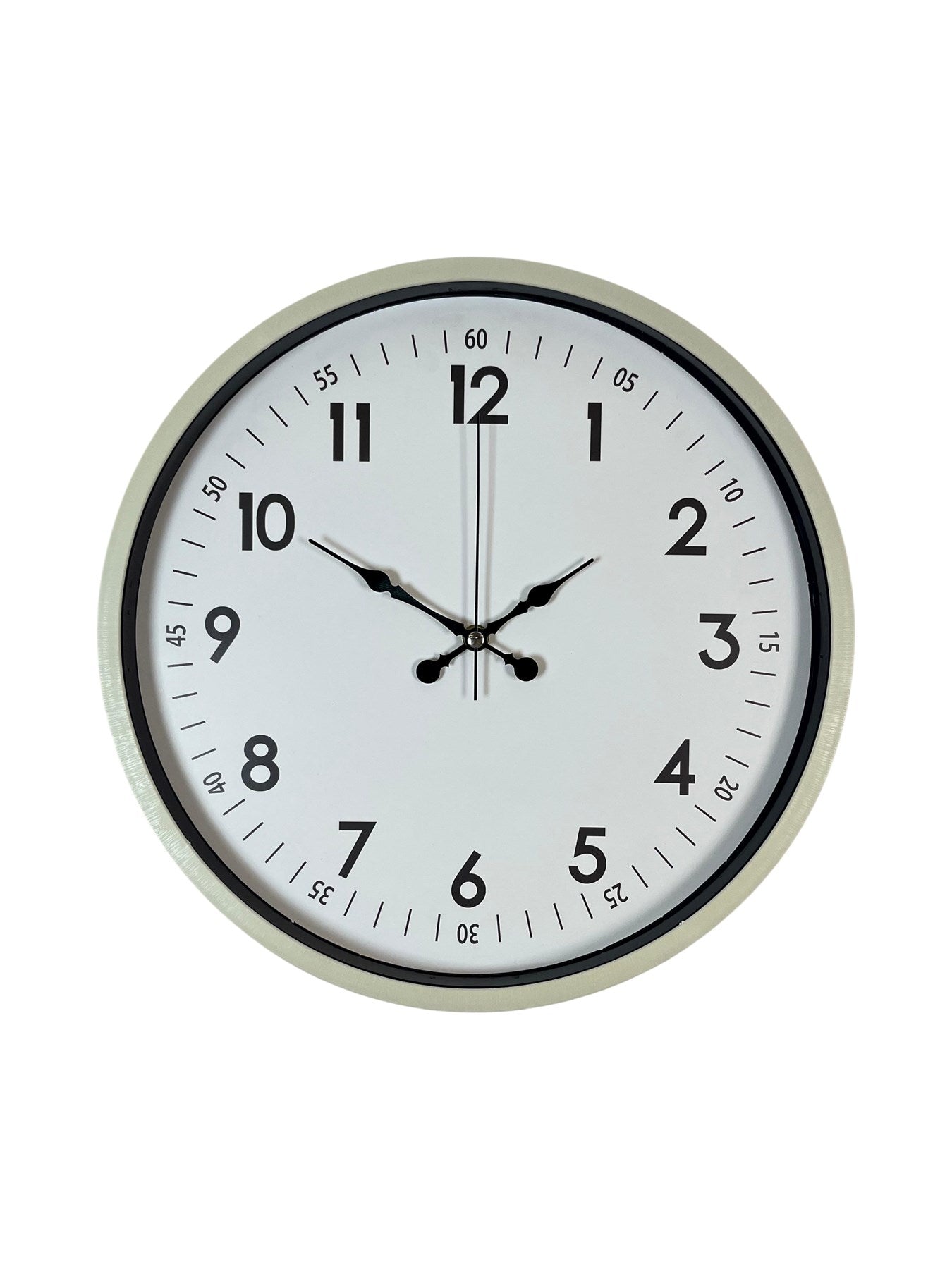 Zentime 36 Cm Krem Dekoratif Duvar Saati