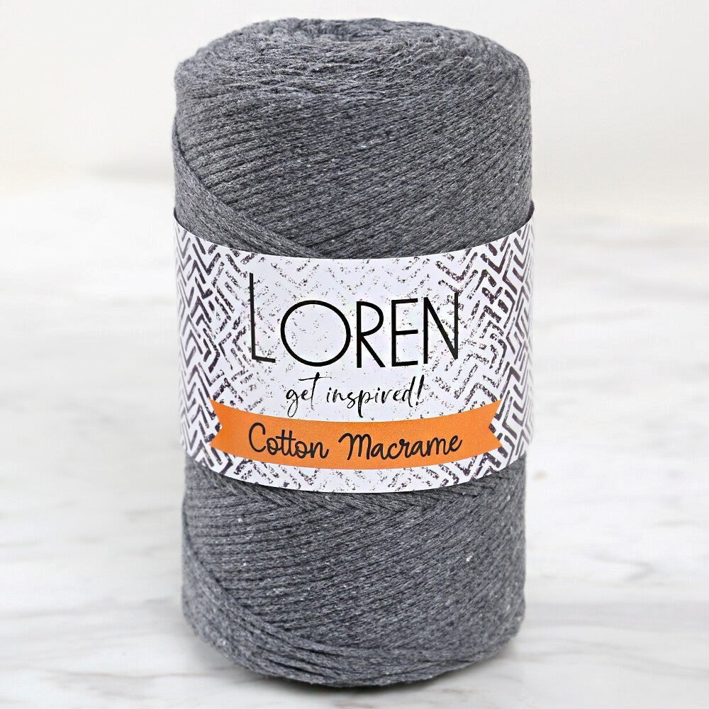 Loren Cotton Macrame Gri - R081 - 34358