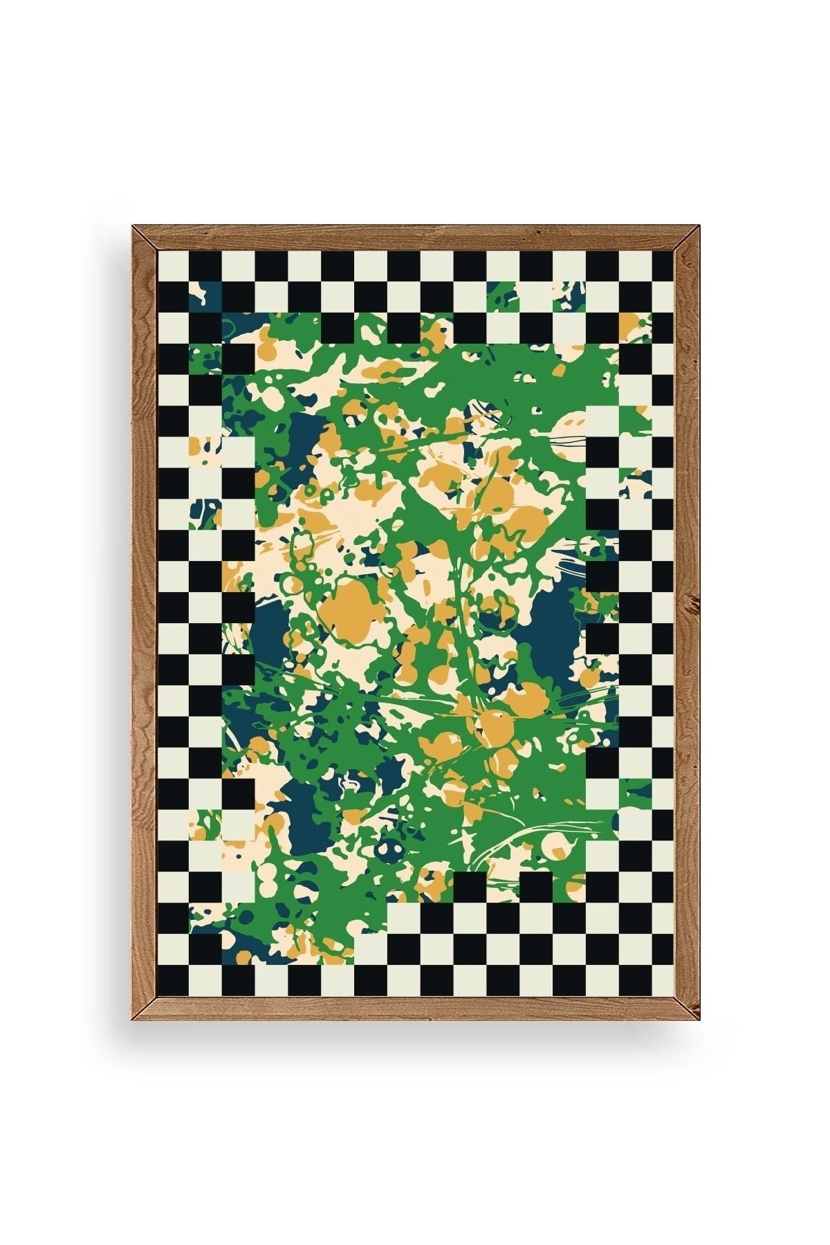 Desen Ahşap Çerçeveli Tablo 17 x 23