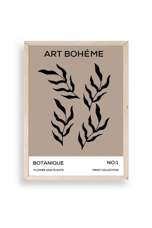 Art Boheme Ahşap Çerçeveli Tablo 30 x 42