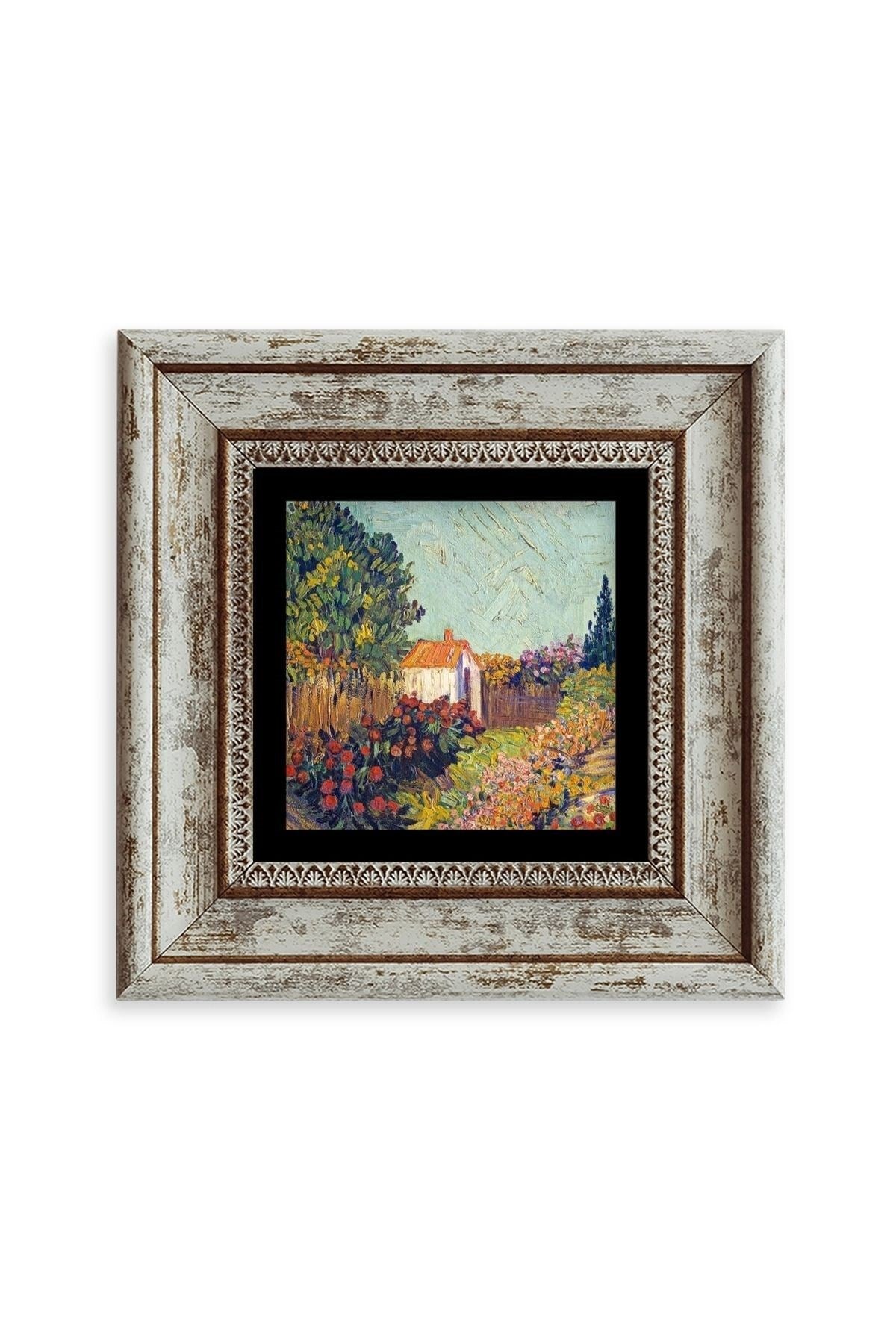Van Gogh Çerçeveli Taş Tablo 20 cm