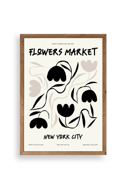 Çiçek Ahşap Çerçeveli Tablo 30 x 42