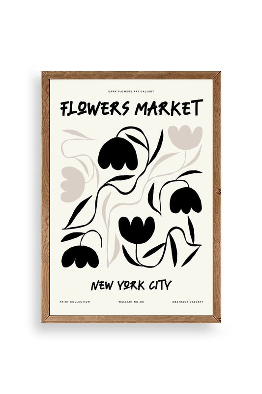 Çiçek Ahşap Çerçeveli Tablo 30 x 42