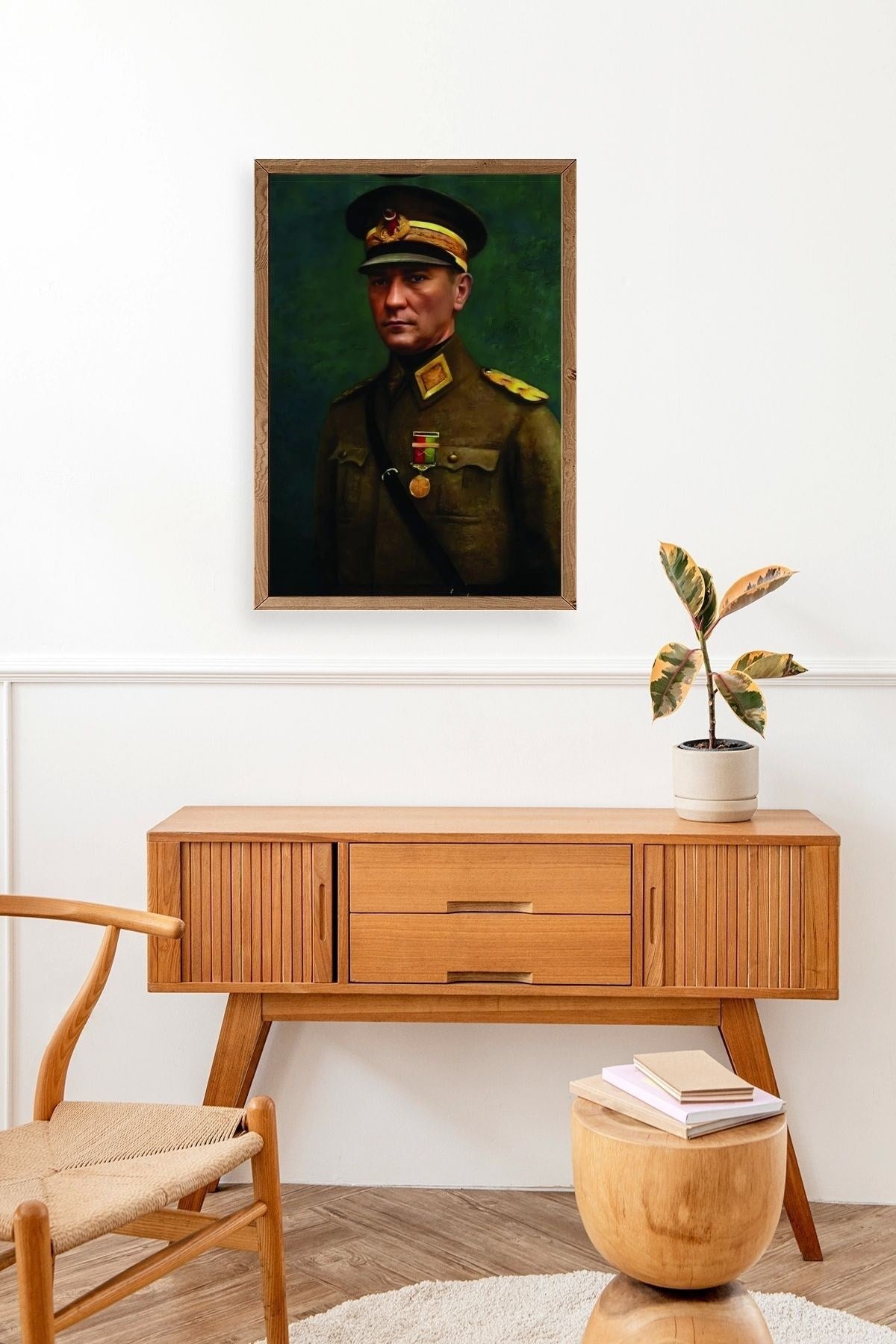 Atatürk Ahşap Çerçeveli Tablo 50 x 70