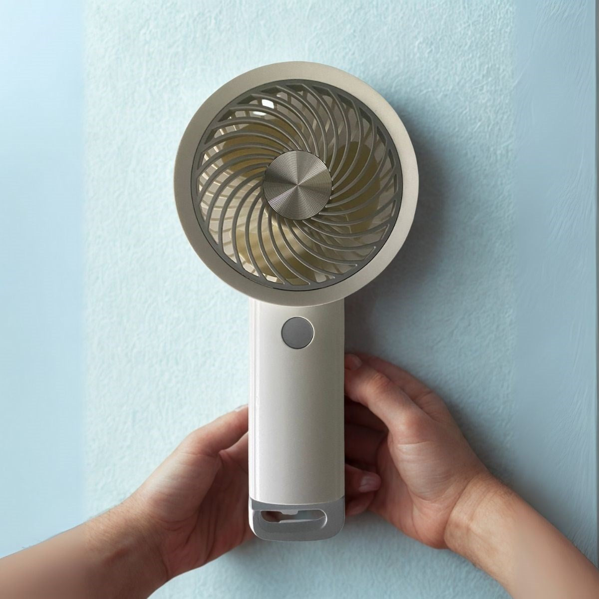 BUFFER®  USB ile Şarj Olabilen 3 Ayarlı Fan Modlu Çanta Tipi El Fanı