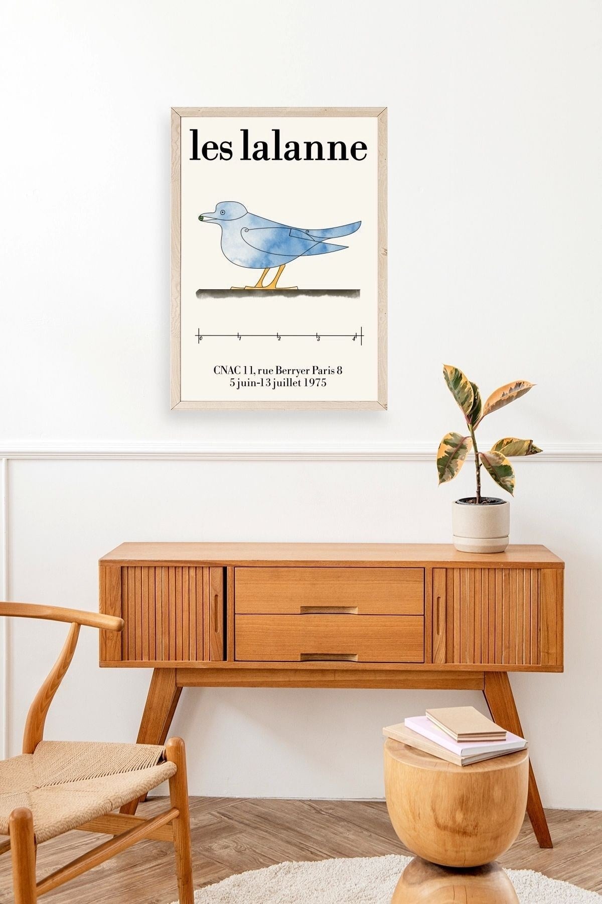 Les Lalanne Ahşap Çerçeveli Tablo 50 x 70