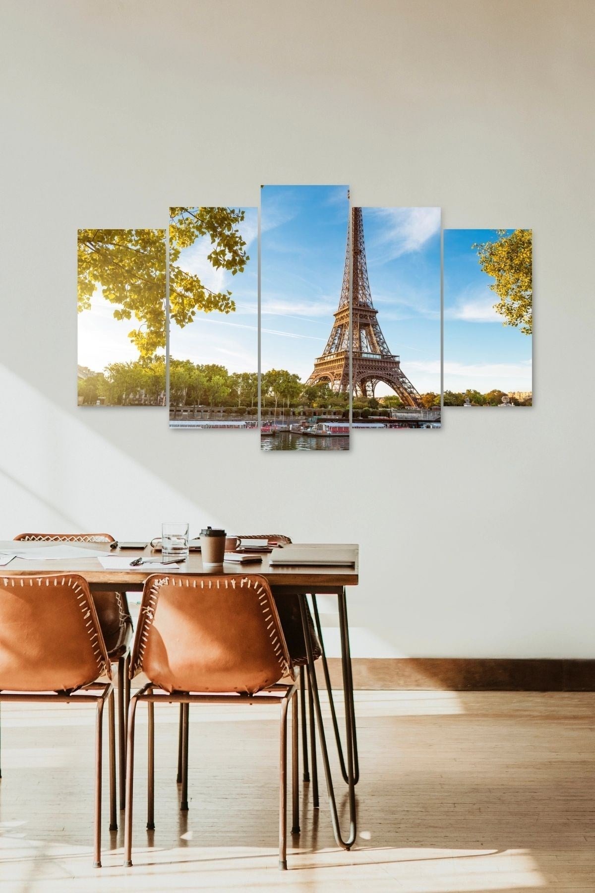 Eyfel Kulesi 5 Parçalı Mdf Tablo 60 x 100