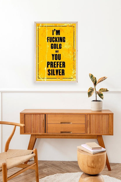 Motto Ahşap Çerçeveli Tablo 23 x 30