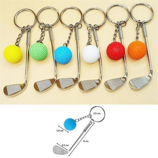 BUFFER® Gerçekçi Golf Tasarımlı Şık Anahtarlık Kolye Çanta Süsü Golf Keychain