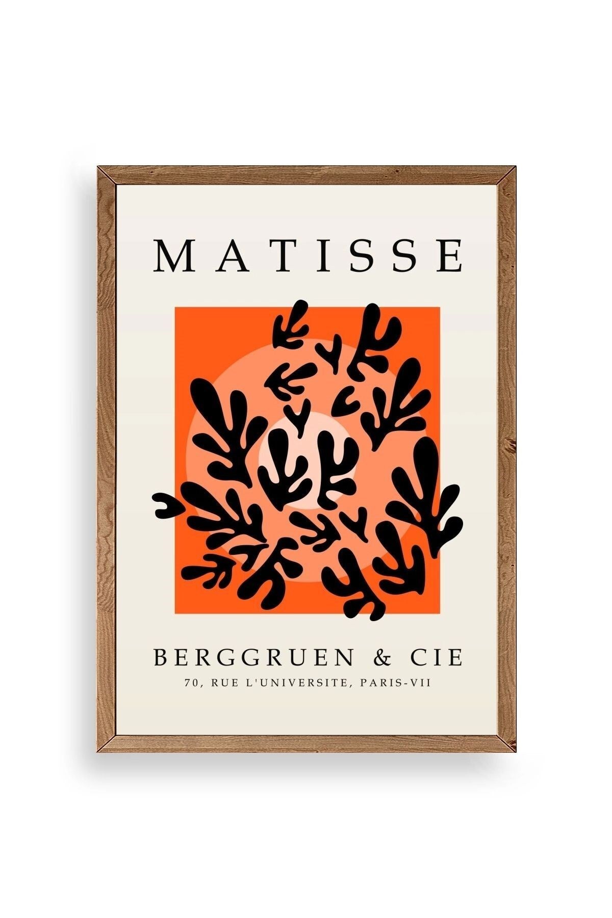 Yapraklar Ahşap Çerçeveli Tablo 23 x 30