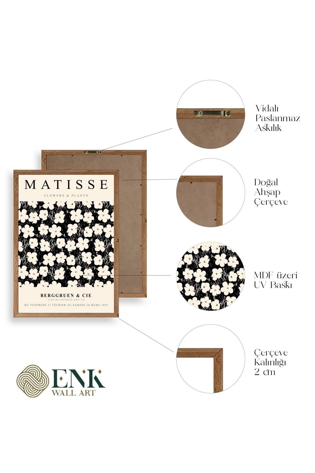 Matisse Ahşap Çerçeveli Tablo 30 x 42