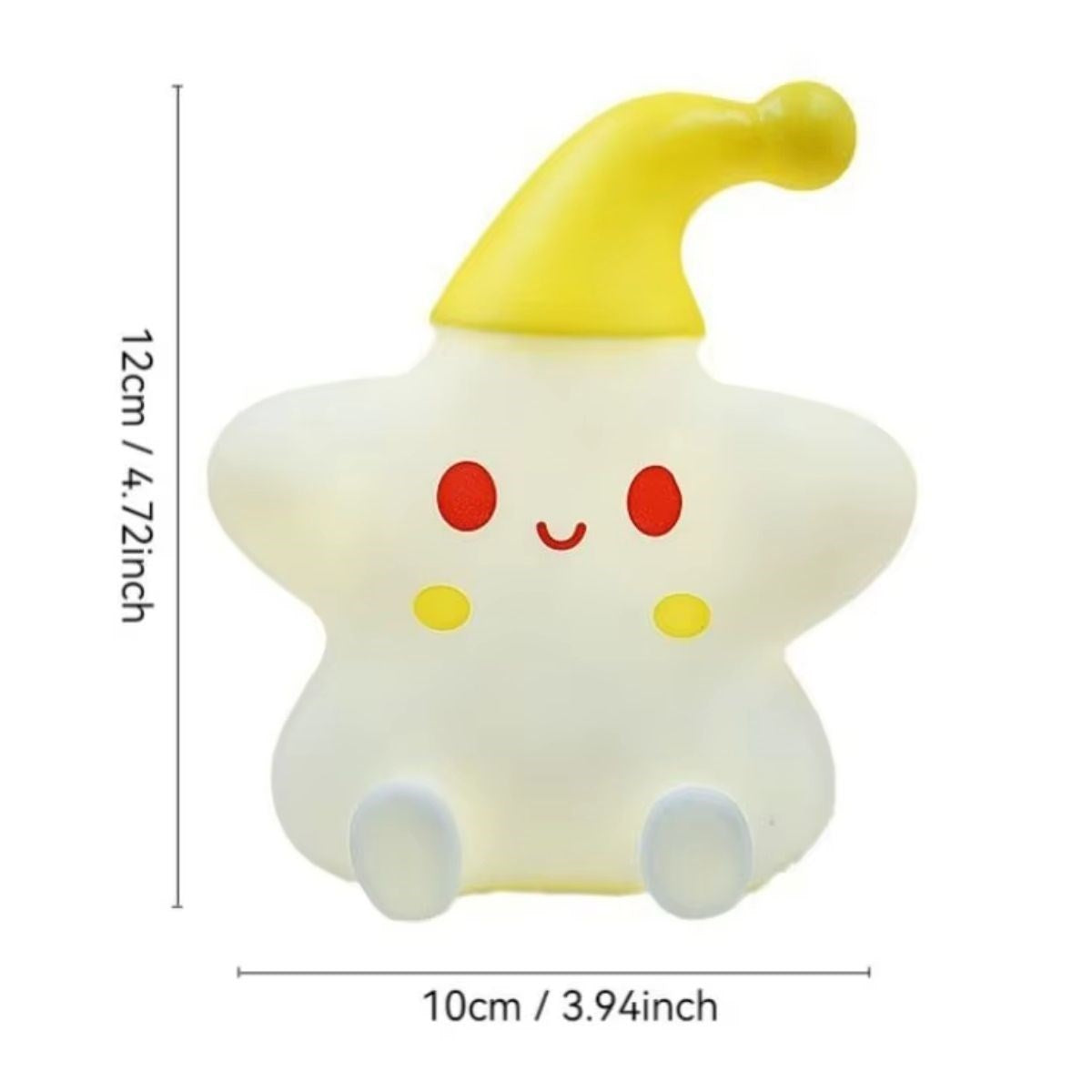 Yıldız Figürlü Pofuduk LED Gece Lambası – Yumuşak Dokulu Masaüstü Aydınlatma, Çocuk Odası ve Dekoratif Şarjlı Ortam Işığı