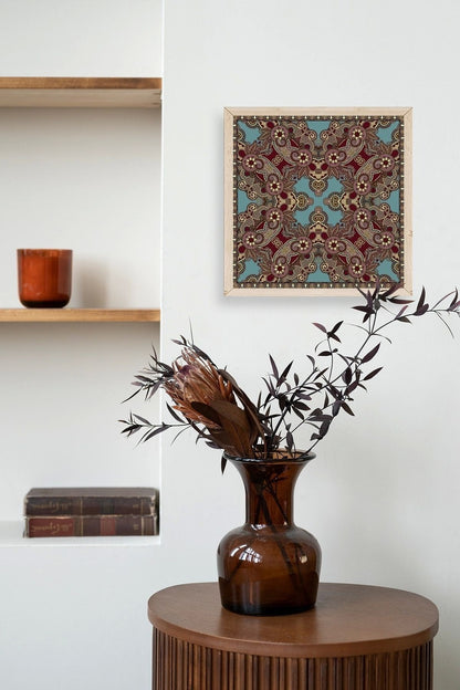 Desen Ahşap Çerçeveli Tablo 23 x 23