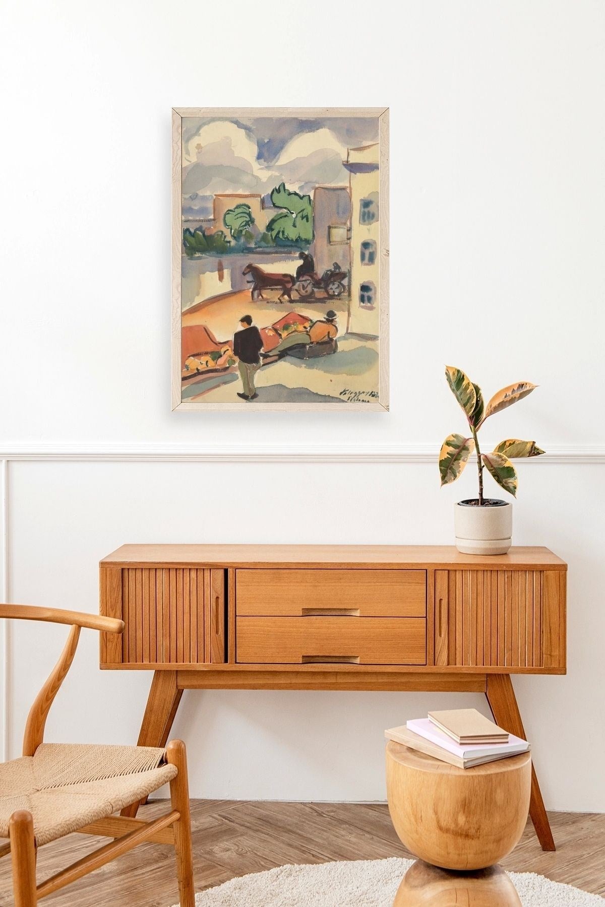 Zolo Palugyay Ahşap Çerçeveli Tablo 50 x 70