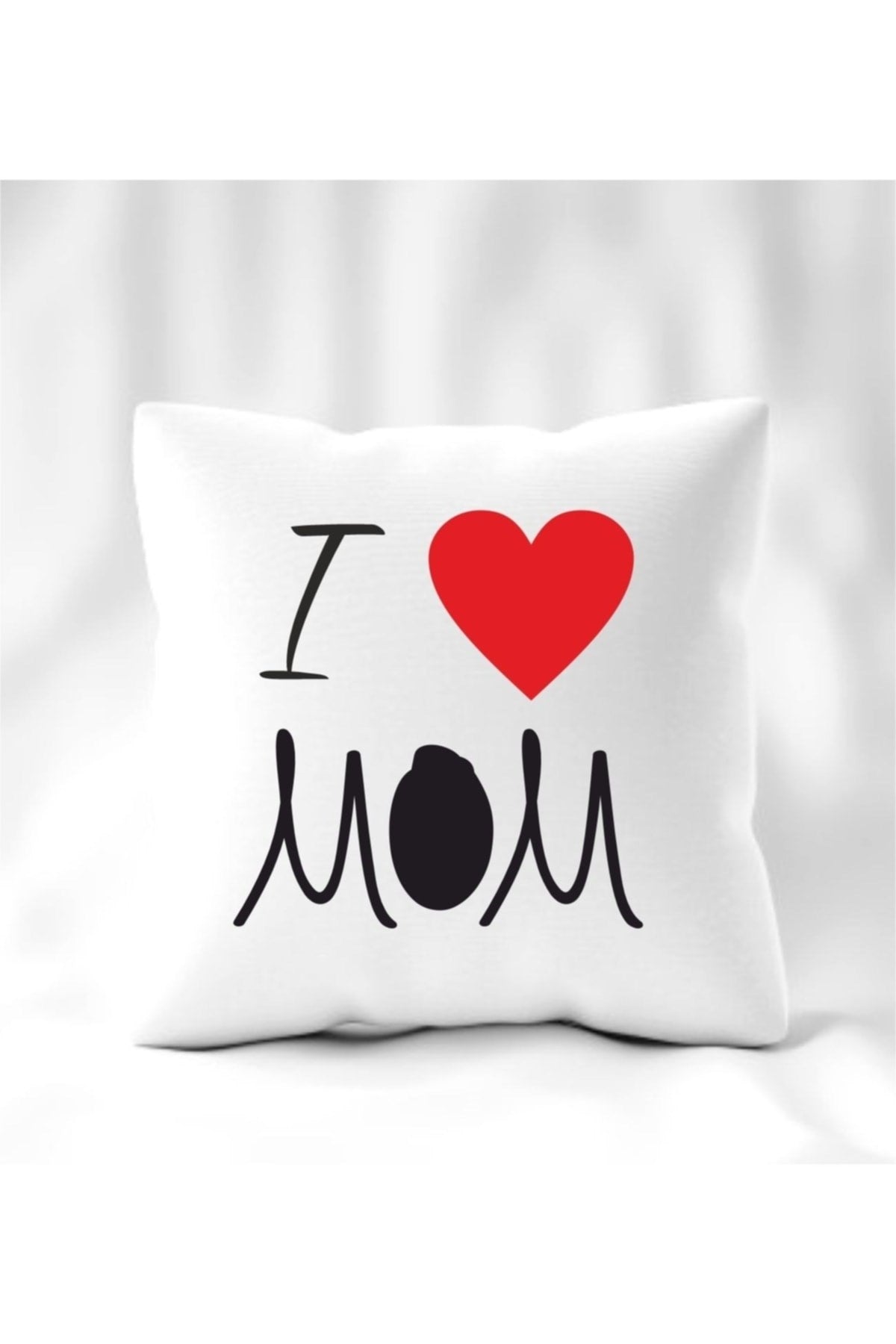 Anneler Günü I Love Mom Yastık 40 x 40