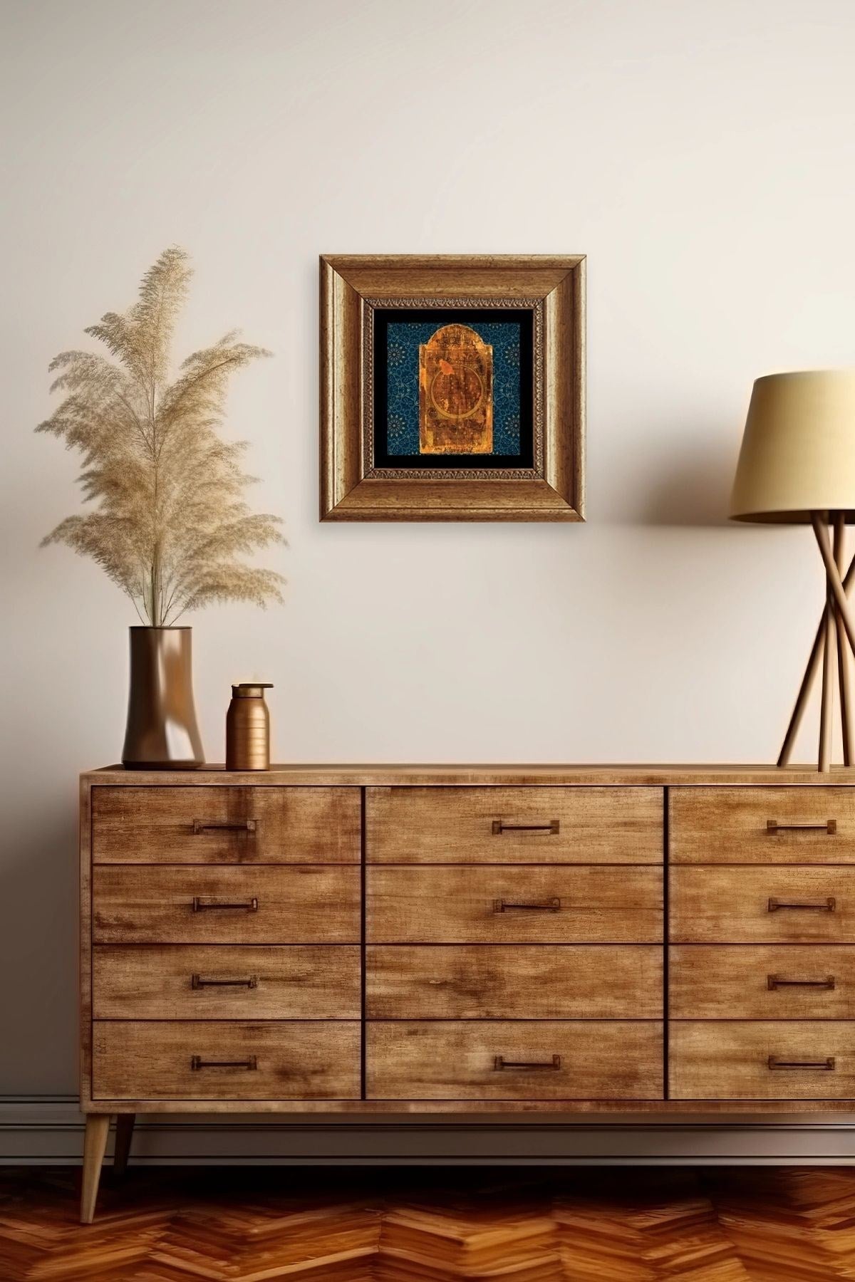 Hilye-i Şerif Çerçeveli Taş Tablo 20 cm