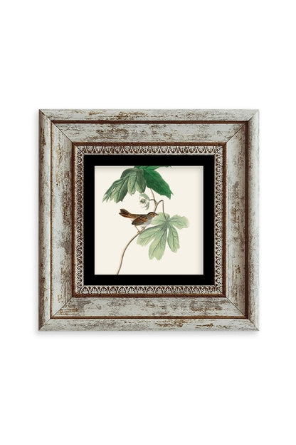 Yapraklar Çerçeveli Taş Tablo 20 cm